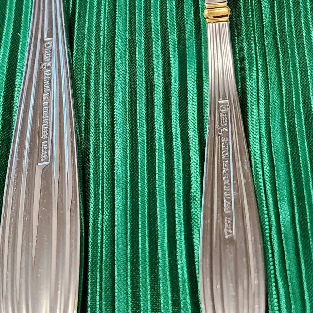 Reed & Barton GOLDEN JUBILEE 5 Piece Serving  Set Glosy 18/8 KOREA Lightly Used